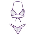 thumbnail image 2 of LSLJS Women Sexy Dressing Gown Plus Size Bra +Gstring Set Lingerie, Lingerie Sets, 2 of 8