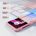 thumbnail image 2 of for Motorola Razr 40 Ultra Case with Hinge Protection, Carbon Fiber Texture Slim Shockproof Durable Anti-Scratch Hard PC Protective Phone Cover Case for Motorola Razr 40 Ultra, Pink, 2 of 6