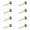 12mm bronze, variant on Pack of 8 Sturdy Brass Decorative Screws With Glass Caps for Furniture Fixing Rustproof Construction Furniture Hardware