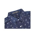 thumbnail image 3 of MODA NOVA Big & Tall Men's Shirts Short Sleeve Button Down Floral Printed Shirt Dark Blue 38, 3 of 6