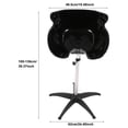 thumbnail image 1 of Adjustable Height Hair Basin,Portable Hair Basin with Stainless Steel Support Pipe Fully Adjustable Bowl for Salon Use, 1 of 8