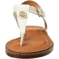 thumbnail image 2 of Tommy Hilfiger Womens Bennia Embellished Faux Leather Thong Sandals, 2 of 7