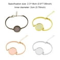 thumbnail image 2 of Unatoiry Bracelet Round Shape Base Craft Alloy Setting Jewelry Blank Settings DIY Finding Accessory for Homemade Silver, 2 of 6