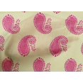thumbnail image 4 of oneOone Cotton Poplin Fabric Paisley Block Printed Craft Fabric BTY 42 Inch Wide, 4 of 4