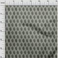 thumbnail image 2 of oneOone Viscose Chiffon Dusty Green Fabric Geometric Line Ikat Sewing Craft Projects Fabric Prints By Yard 42 Inch Wide, 2 of 4