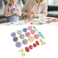 thumbnail image 1 of 12 Pcs Colors  Dry Clay, Soft  Clay Set  Dry Ultra Light Molding  Clay Toy for Kids Stimulate Creativity Interactive DIY Modelling Clay Kit for Home Kindergarten, 1 of 8