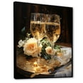 thumbnail image 2 of Designart "Celebration Of Sparkles I" Wine & Champagne Floater Framed Wall Decor, 2 of 5