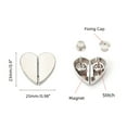 thumbnail image 3 of ​​Heart-Shaped Magnetic Curtain Clips Pair - 25mm Light-Blocking Drapery Holders No-Tools Installation Living Room Window​​, 3 of 5