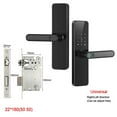 thumbnail image 2 of Wifi Smart Door Lock With Handle Fingerprint Door Lock Remote Control Smart Lock For Front Door Home Rental Office ,Easy to Use, 2 of 6