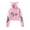 Pink, variant on Cat Ear Hoodie Women Sweatshirt Kawaii Pullover Crop Tops