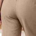 thumbnail image 3 of Ozmmyan Womens Plus Size Wide Leg Sweatpants Solid Color Ultra-Thin Sweat Pants High Elastic Waist Cotton Lounge Pants Yoga Sleepwear Casual Home Trousers for Spring Summer, 3 of 4