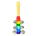 thumbnail image 4 of Hand Jingle Bell, Portable Fun Playing Promote Development Jingle Rattle Bell Toy 10 Bells  For Family, 4 of 8