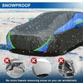 thumbnail image 5 of FANOTEK Fit for Nissan Maxima Car Cover Waterproof Upgraded PEVA+Cotton Sedan Full Car Cover Snow Rain UV Dust Frost Protection All Weather Black Blue, 5 of 13