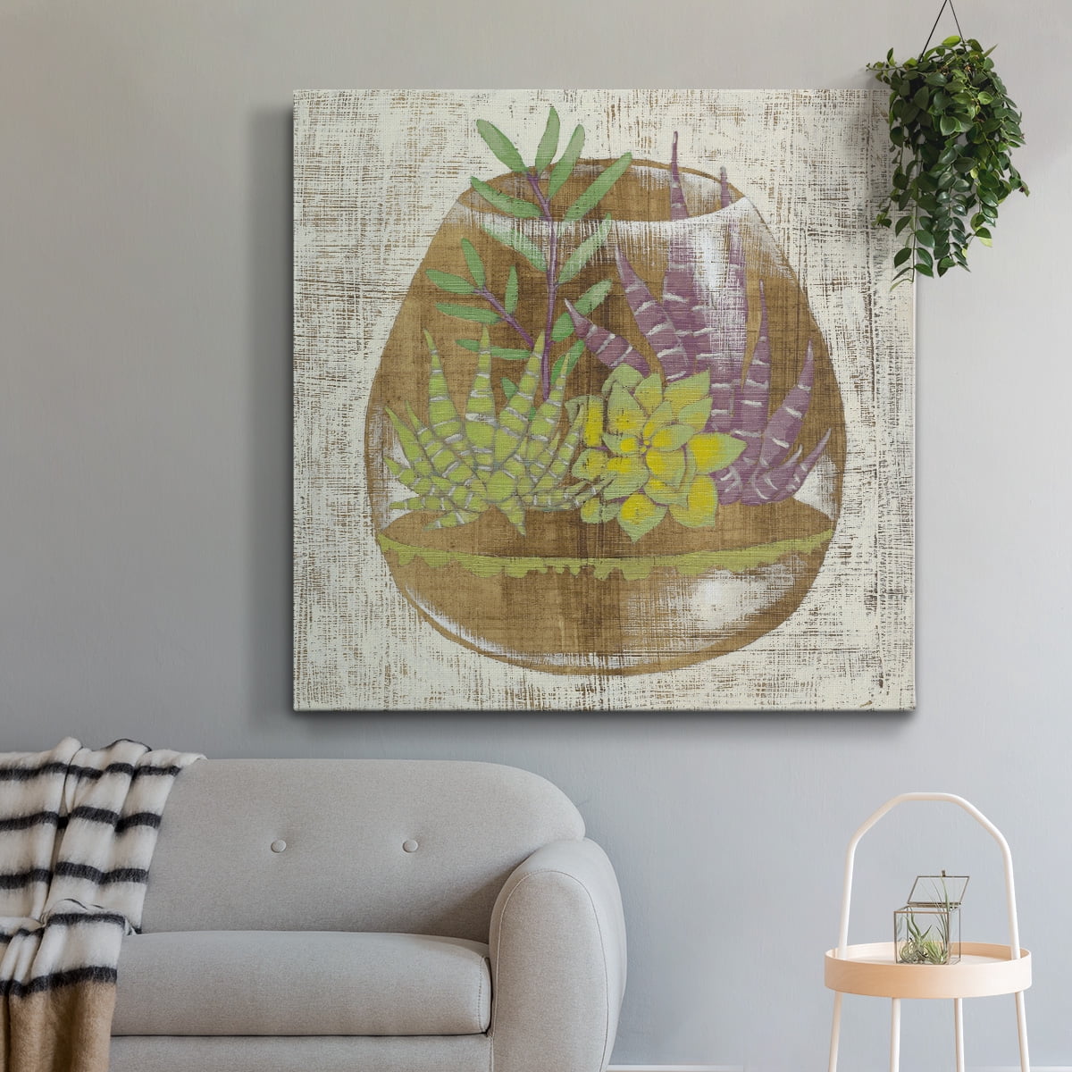 Wexford Home Glass Garden II-Premium Gallery Wrapped Canvas, 24" x 24" - Ready to Hang