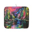 thumbnail image 2 of Enchanted Forest Dish Drying Mat for Kitchen, Quick Drying Absorbent Soft Durable 16" x 18", 2 of 10