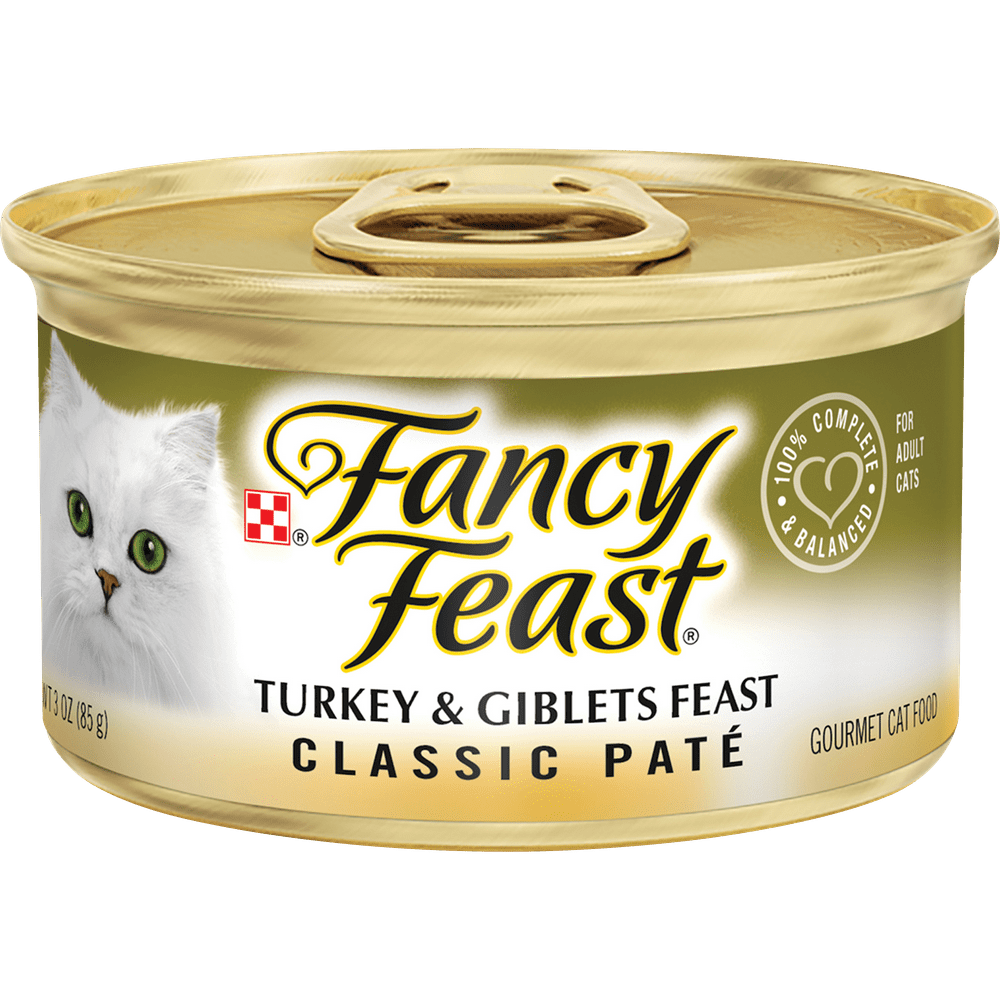 Fancy Feast Grain Free Pate Wet Cat Food, Classic Pate Turkey & Giblets