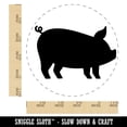 thumbnail image 2 of Pig Sideview Farm Animal Self-Inking Rubber Stamp Ink Stamper - Black Ink - Large 1-1/2 Inch, 2 of 7