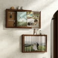 thumbnail image 3 of Furniture of America Roan 20-inch Hidden Storage Cabinet with Photo Frame, Antique Cherry, 3 of 14