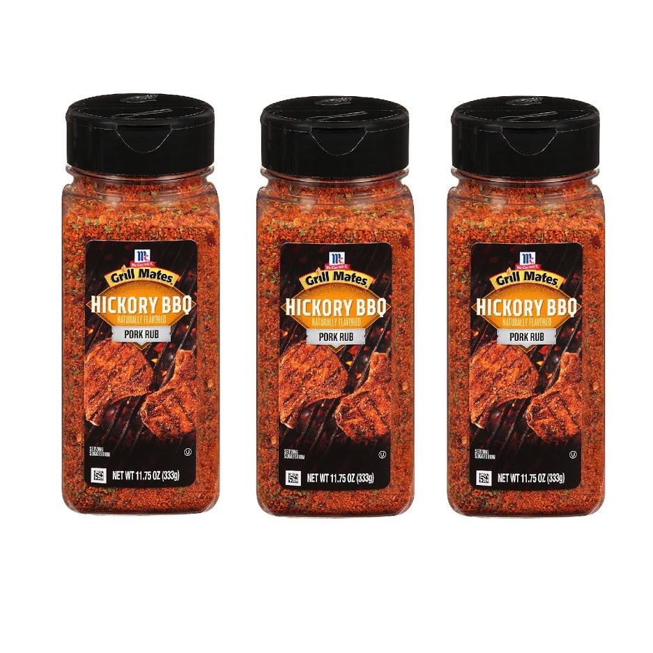 3 Packs of McCormick Grill Mates Hickory BBQ Pork Rub (11.75 oz.ea