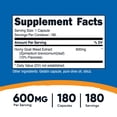thumbnail image 2 of Suplemento Nutricost de extracto de hierba de cabra en celo, 600 mg, 180 cápsulas, 2 of 6