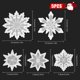 thumbnail image 3 of Moldes de resina de copo de nieve de 5 piezas, moldes de silicona para copos de nieve, molde de jabón para resina epoxi, manualidades DIY, pendientes colgantes para bodas, Navidad Feliz Sencillez, 3 of 5