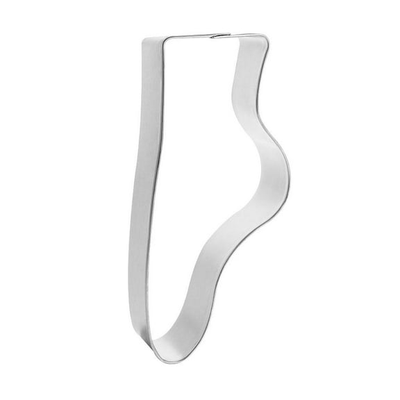 Ballet Slipper Cookie Cutter 4.5 in B1617 - Foose Cookie Cutters - USA Tin Plate Steel