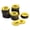 Yellow, variant on Round 1-50 Number Tag Key Tag Acrylic Engraved Black ID Tag for Decoration, Pack of 50