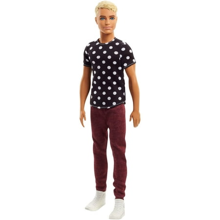 Barbie Fashionistas Ken Doll Wearing Polka Dot Top & Red