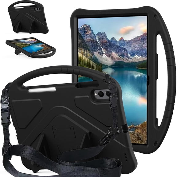 REQO for Samsung Galaxy Tab S11 Ultra 14.6'' Tablet Case (2025), with Shoulder Strap Handle Stand, Kids EVA Shockproof Cover