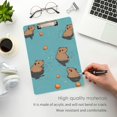 thumbnail image 3 of FORMRS Acrylic Clipboard with Low Profile Clip Standard A4 Letter Size, 12.5" x 9", Cartoon Capybaras, 3 of 8