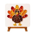 thumbnail image 3 of Fall Decoration Sea Glass Diy Kit with 4X4 Inch Canvas and Wooden Easel, Thanksgiving Table Decor Autumn Decorations for Home Centerpiece, Craft Kit for Fall Gift and Table Decor, 3 of 6