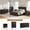 Black, variant on GIKPAL Bedroom Furniture Set of 4, Includes 6 Drawer Dresser, 5 Drawer Dresser, Nightstand Set of 2 with Charging Station, Modern Wood Dresser and Nightstand Sets, Natural