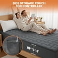 thumbnail image 6 of Daluvenix Electric Heated Mattress Pad Queen Size Coral Fleece Heating Mattress Pad Luxury Bed Warmer Fast Heating Machine Washable, 6 of 9