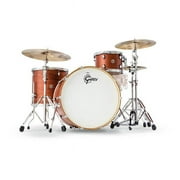 Gretsch Import 776782 3 Piece Catalina Club Drum Shell Pack, Satin Walnut Glaze