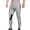 Gray, variant on SGFCWSX Men's Solid Color Jogger Pants with Zipper Fly Drawstring Elastic Waist Slim Fit Cuffed Casual Athletic Trousers Gray Size XL