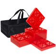 thumbnail image 1 of RV Leveling Blocks Heavy Duty 10 Pack Camper Blocks and Interlocking Design Camper Levelers with Packing Bag Carrying Red, 1 of 6