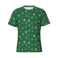 thumbnail image 4 of Qekee Milk Tea Classic Fit T-Shirt Men's Shirt Men's Tight Short Sleeves for Exercise, Running, Mountaineering - Milk Tea, 4 of 9