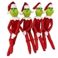 thumbnail image 1 of Colgante de elfo verde, divertidos juguetes, decoraciones, regalos, camiseta de sublimación de felpa, colgante de Navidad con cabeza dura, gran oferta, 2023, 1 of 4