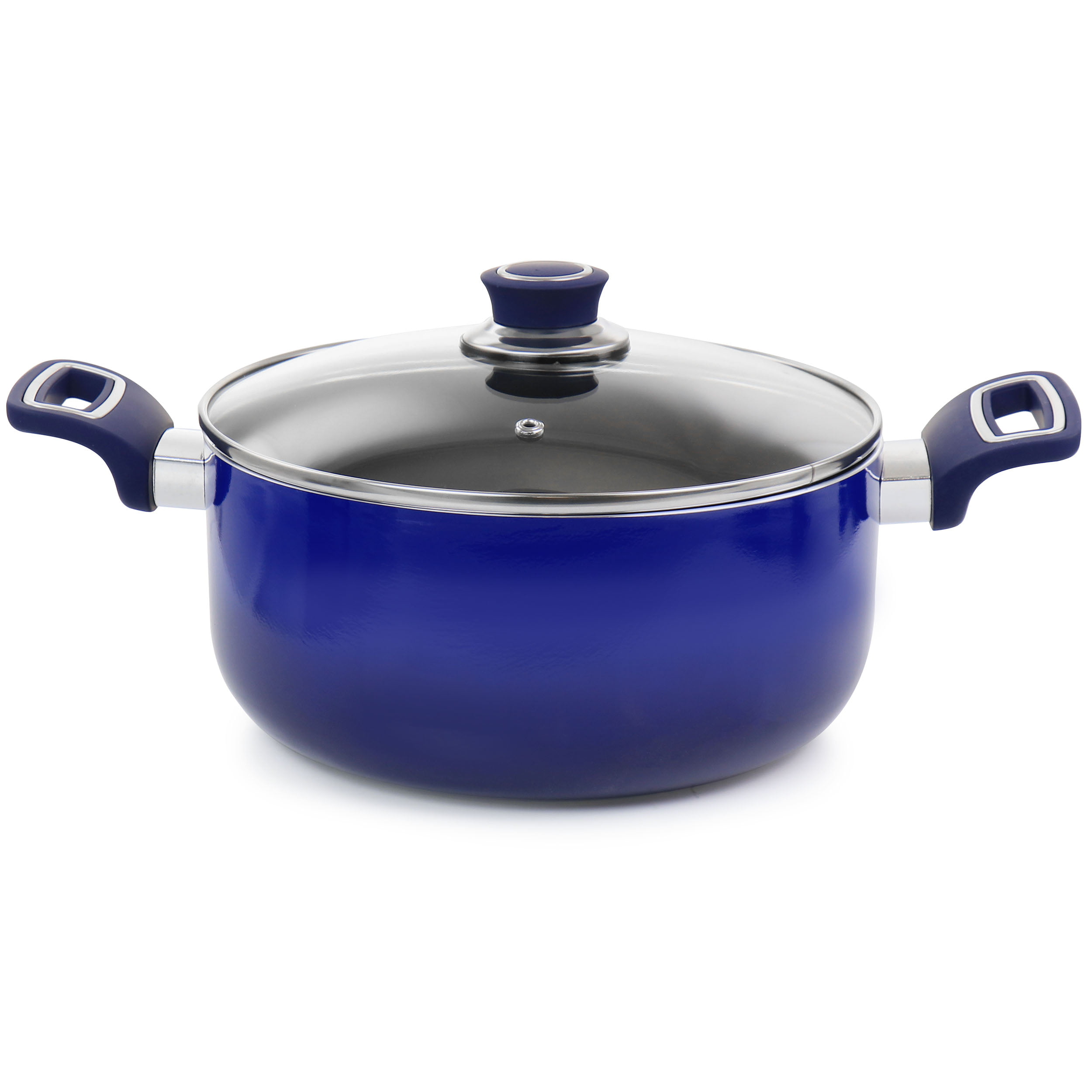Oster Hawke 12 Inch Ceramic Nonstick Aluminum Frying Pan In Dark Blue :  Target