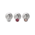 thumbnail image 2 of Body Jewelry Women's Lead Crystal Snap-In Monroe Stud Value Pack, 2 of 7