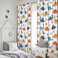 thumbnail image 5 of Blackout Kids Curtains,Colorful Dinosaurs Bones Pattern Childrens Insulated Curtains Set Of 2,Bedroom Essentials,Toddler Room Decor 52"x84", 5 of 5