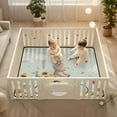 thumbnail image 2 of WOBOGO Cut Bear Riding Bicycle Baby Playmats Extra Large Waterproof Rollable Activity Pads for Toddlers 50×50inch, 2 of 7