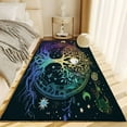 thumbnail image 2 of Washable Area Rug, Dream Tree Of Life Print Accent Floor Carpet For Dining Room Office Home, Colorful Soft Low-Pile Non-Slip Rugs For Living Bedroom Rug, 2 of 6