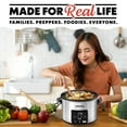 thumbnail image 6 of Gourmia 4.5 QT Programmable Slow Cooker, 5 Presets, Keep Warm, Stainless Steel, 6 of 11