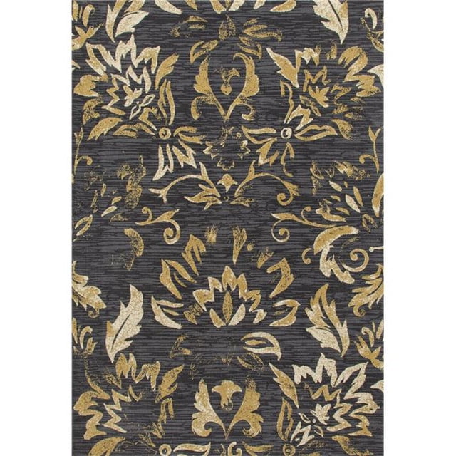 Art Carpet 841864110555 7 x 10 ft. Bastille Collection Faded Beauty Woven Area Rug, Dark Gray