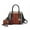 Cognac Black, variant on MKF Collection Women's Daisy Crocodile-Embossed Satchel Handbag & Wallet 2-Piece Set by Mia K. - Black Charcoal