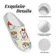 thumbnail image 5 of Lsque Cute Bull Dog Pattern Womens Comfort Cotton on Scuff With Memory Foam and Anti-skid Sole Slipper-35/36, 5 of 7