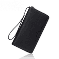 thumbnail image 3 of Cartera de mujer de PU con cepillo antirrobo, billetera de mujer de gran capacidad, billetera de múltiples tarjetas larga, 3 of 5