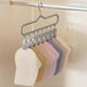 thumbnail image 1 of Organizador de almacenamiento de ropa, almacenamiento de armario, tendedero de acero inoxidable con ganchos y clips, tendedero multifuncional adecuado para ropa de acero inoxidable., 1 of 6