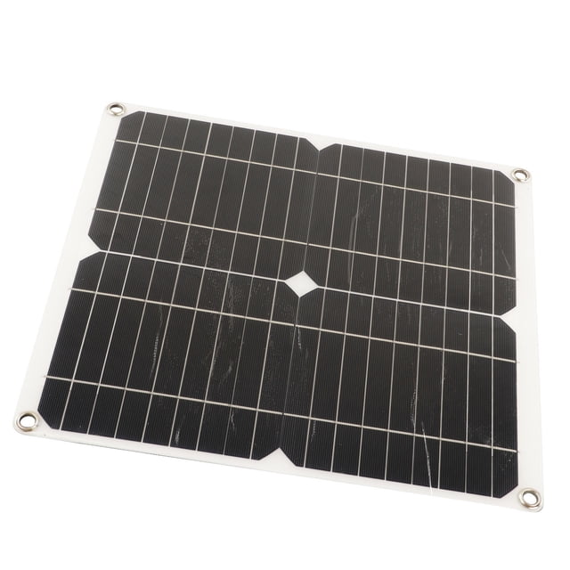 Monocrystalline Silicon Solar Panel High Performance Waterproof RV Car Boat Trailer 20W 18V
